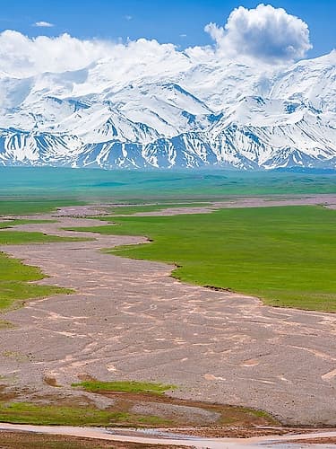 Alay Valley and the Trans-Alay Range in the Pamir Mountains Photography Print
